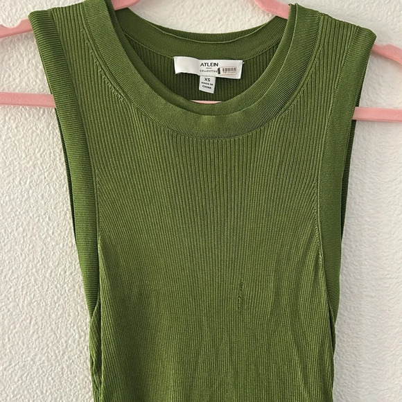Atlein Collective Green Knit Midi Dress, RTR - Picture 10 of 11